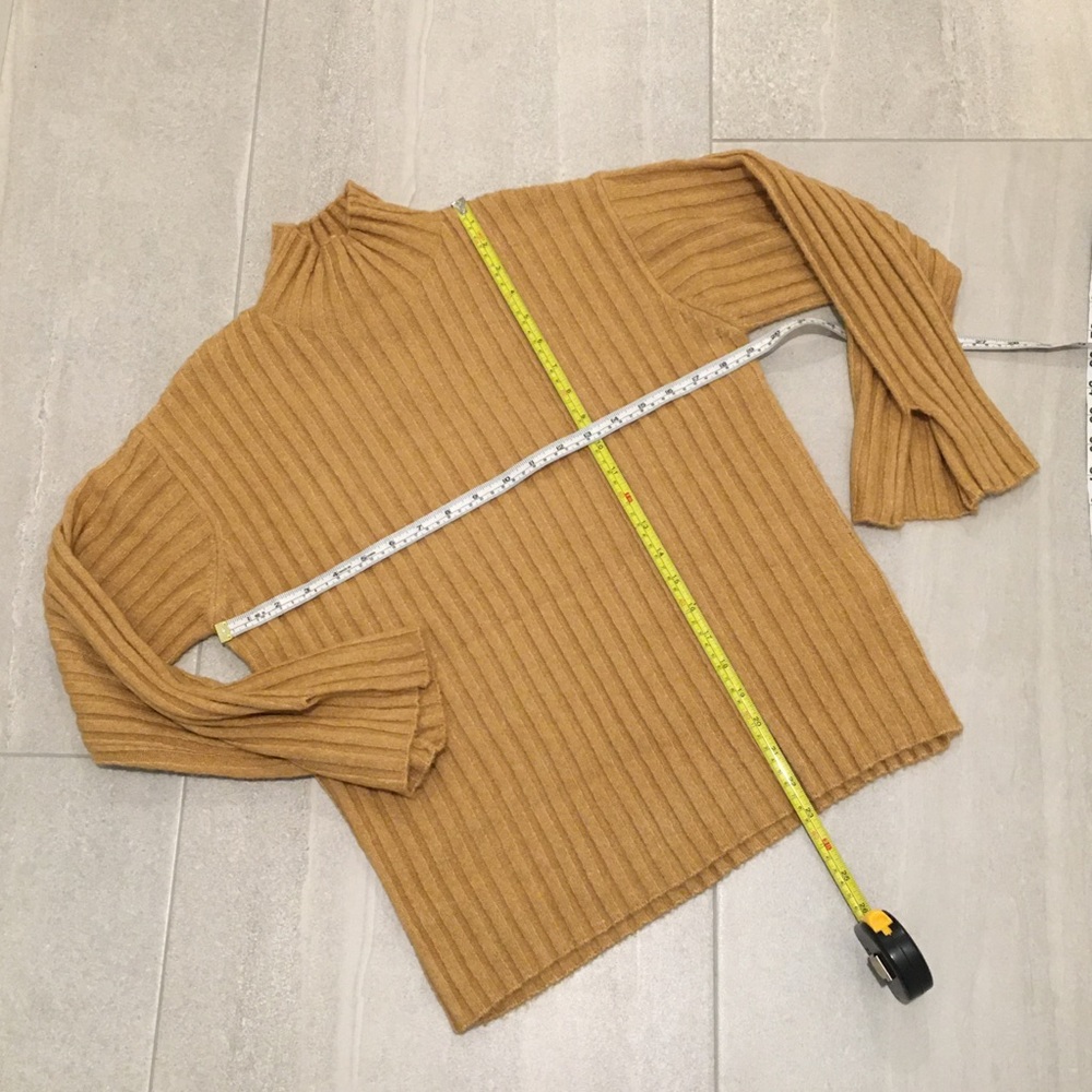 Mock Neck Ribbed Soft Sweater - Picture 3 of 8